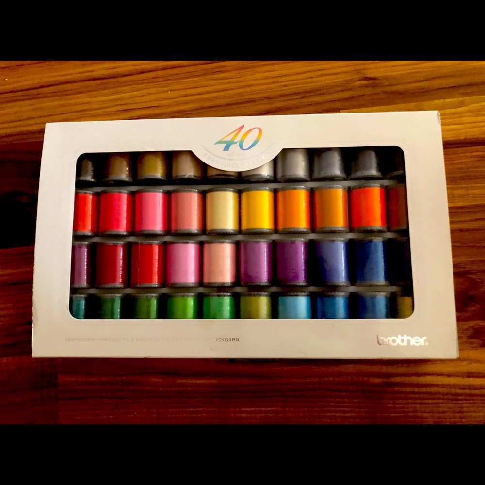 NIB Brother 40 embroidery thread collection